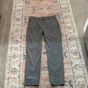 Medium Gray Dress Pants with Smooth Fabric and Straight Fit